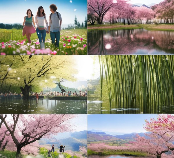 春意盎然游五景，踏青赏花正当时